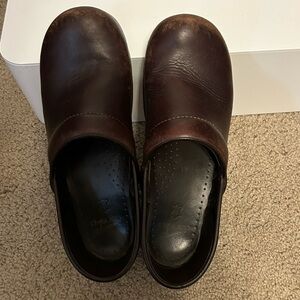 Women's Dansko Brown professional Slip-On Clogs